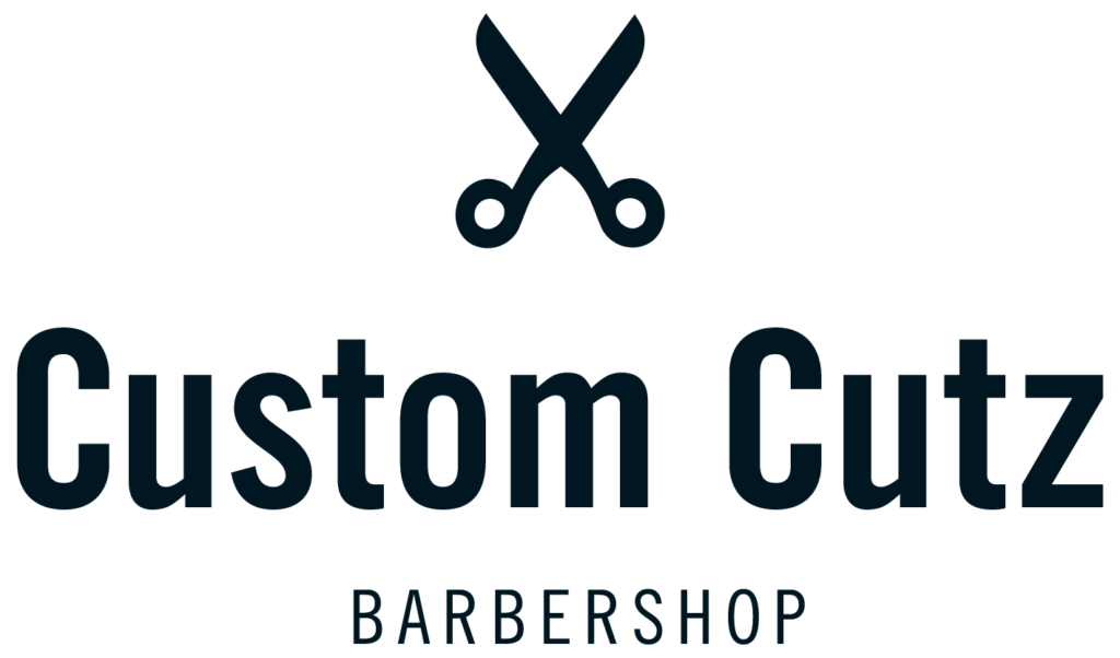 Custom Cutz Barbershop logo black